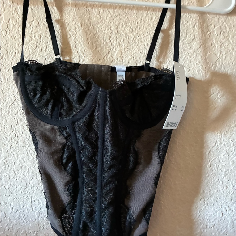 Modern love corset black urban outfitters size small
